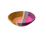 Rwanda African bowl - Mauve Stripe