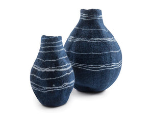 Tribal Line Gourd - Indigo Blue