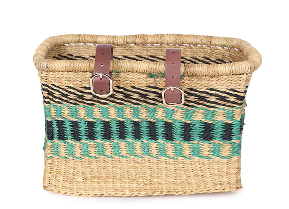 Bike Bicycle Basket -  Turquoise & Black