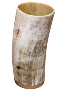 ANKOLE COW HORN VASE OR PLANTER  - LIGHT