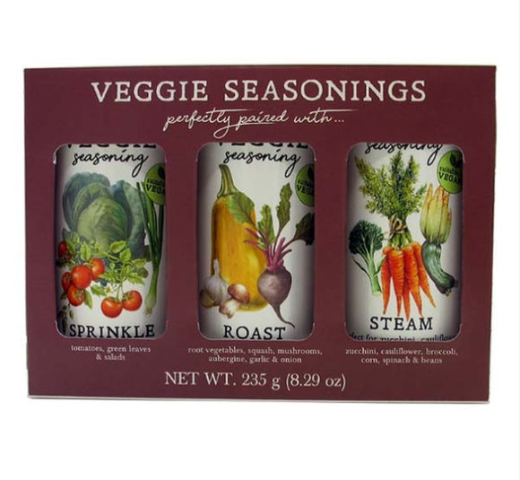 CAPE HERBS & SPICE Veggie Seasoning / Serbuk Perisa Sayuran ( Roast Shaker / Steam Shaker / Sprinkle Shaker ) 3 Pack Gift Set