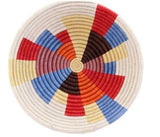 African Basket  Rwanda  Woven Basket - Color Block
