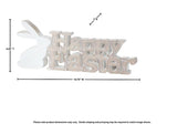 Wood Happy Easter Sign 10.75" (Natural White)