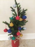 Christmas Peace Sisal Woven Style Ornament - 4"