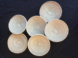 Binga / Tonga Binga Wall Hanging Baskets: All Beige 11"-12" Across 1 Each