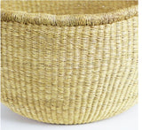 Medium African Bolga Ghana Market Basket| Dye Free 11"-13" Across