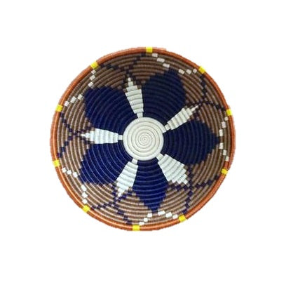 INDIGO HOPE BASKET- EARTH TONE AND INDIGO