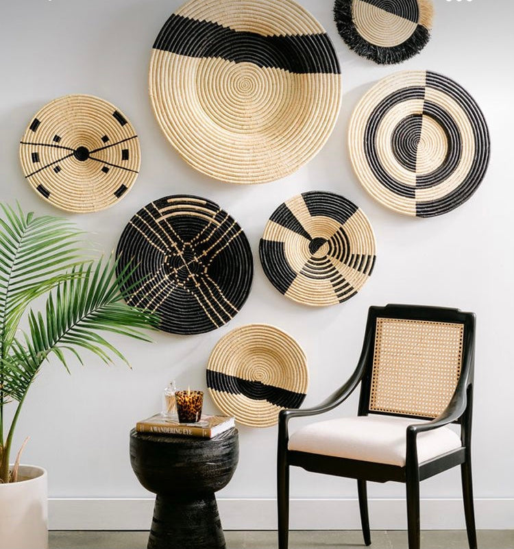 African Uganda Bukedo & Raffia Woven Bowl 13 display picture 2