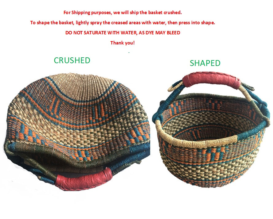 Large Natural African Shopping Basket - Handwoven In | Ubuy - View #11
