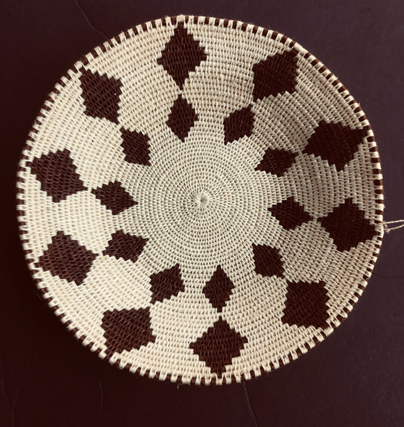 HANDWOVEN SISAL ZIENZELE BASKET 12” # 35