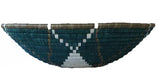 AFRICAN RWANDA WOVEN BASKET - GREEN HOPE STAR BASKET